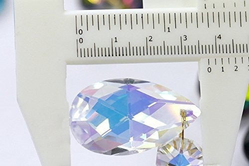 Colgante De Cuentas De Cristal De Octágono De Lágrima