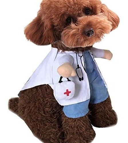 Nacoco Dog Cat Doctor Disfraz Pet Doctor Clothing Ropa De