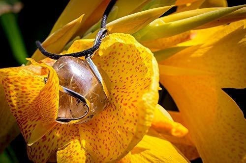 Collar Colgante De Curación De Cristal De Cuarzo Rutilado