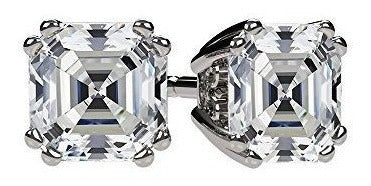 Aretes con adorno cortado con circón Swarovski