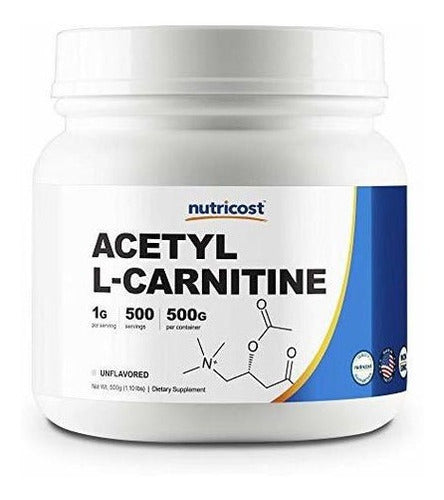 Nutricost Acetil L-carnitina (alcar) 500 Gramos - 1000 Mg