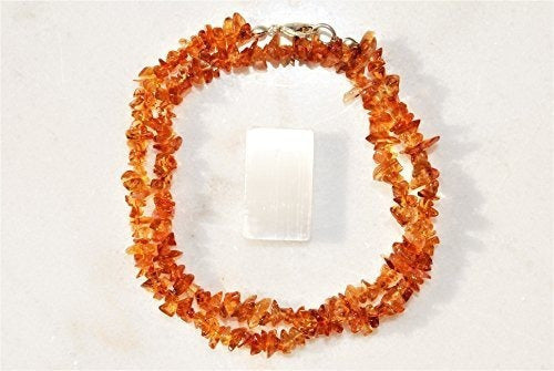 Charged 18 Collar De Cristal De Cuarzo Premium Citrine