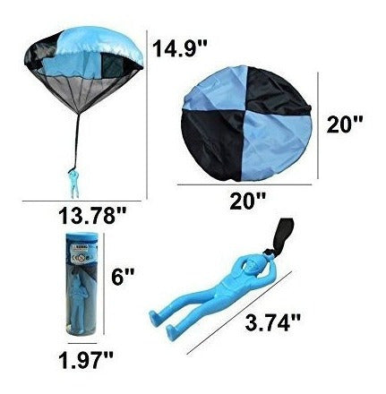 Toy Skydiver Parachute Men Set De 3 Piezas