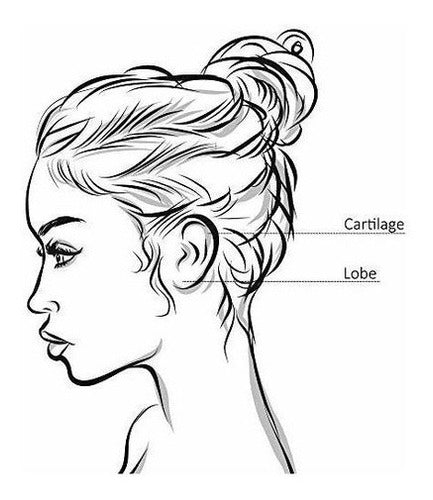 Pendientes de aro pequeños para mujeres chapado en oro 14k