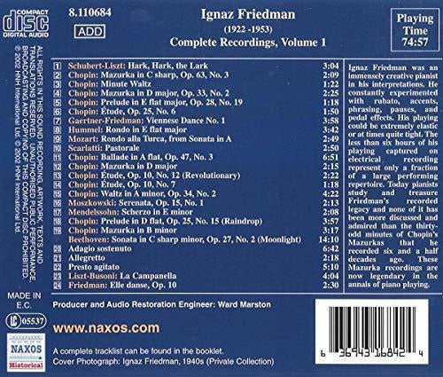 Grandes Pianistas: Friedman