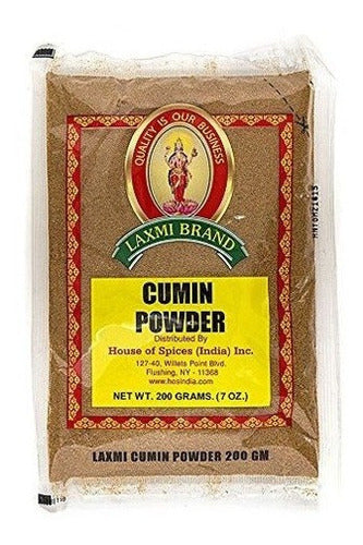 Laxmi - Polvo De Comino Seco Totalmente Natural - 7 Onzas