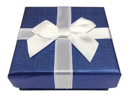 Colgante De Aguamarina En Oro Blanco De 14 K Con Cadena