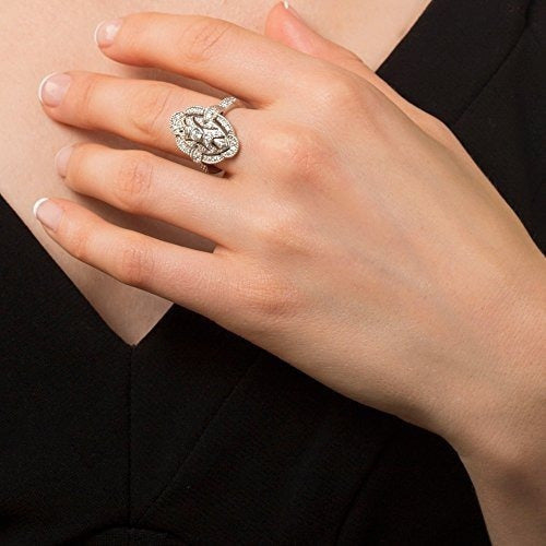 Anillo de mano derecho Plateado Plata