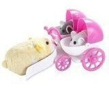 Accesorios De Zhu Zhu Pet Hamster Deluxe: Cochecito De Bebé