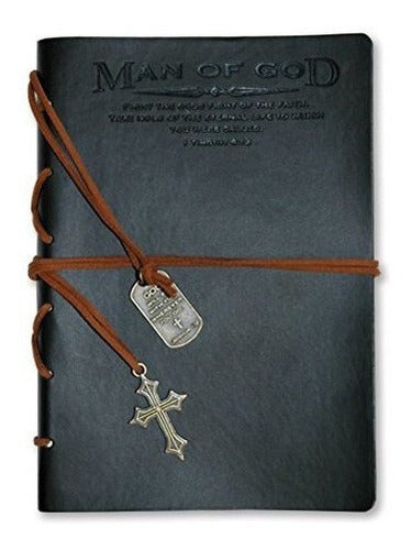 Divinity Boutique Journal, Hombre De Dios Con Dije De Cruz