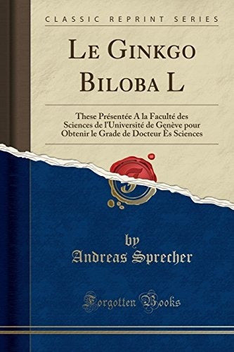 Libro Ginkgo Biloba L: Estos Se Presentaron En La Facultad