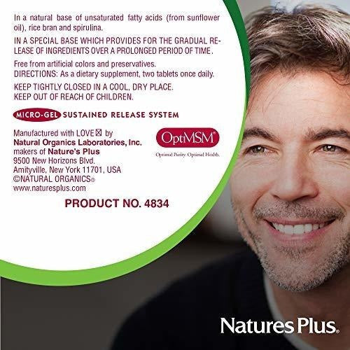 Natures Plus Ultra Hair Plus - 500 Mg Msm, 60 Tabletas