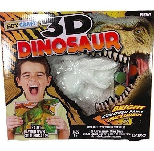 Diy Pinta Tu Propio Dinosaurio 3d De Boy Craft