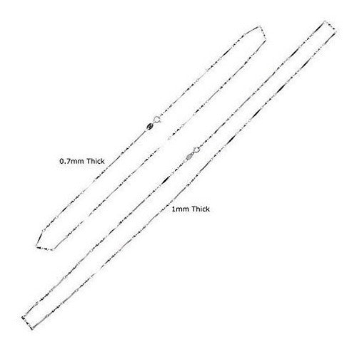 Cadena de eslabones de plata de ley 92