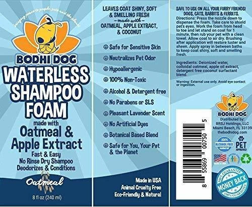 Avena Champú Seco Sin Enjuague Espuma Limpiador Mousse