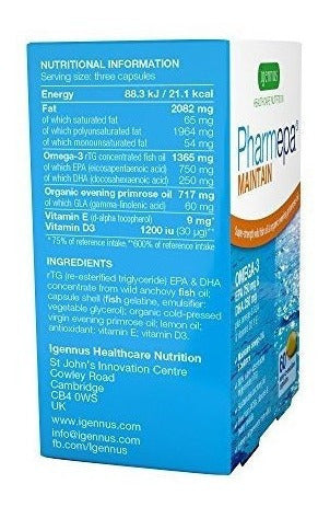Pharmepa Mantiene El Aceite De Pescado Epa Dha Omega-3 Y D3,