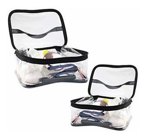 Wobe 2 Pack Bolsa De Maquillaje Transparente Portátil