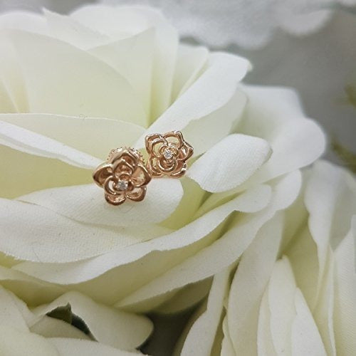 Colección Aretes Con Forma De Flor De Diamante
