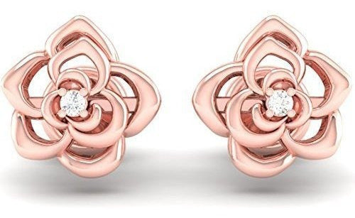 Colección Aretes Con Forma De Flor De Diamante