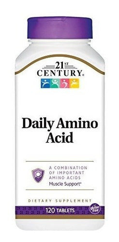 Tabletas diarias de aminoácidos del siglo XXI 120 unidades