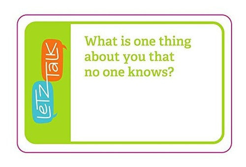 Letztalk Conversación de inicio y tarjetas de preguntas Aumenta