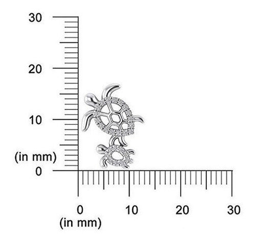 Collar de mamá e hijo con tortugas