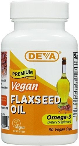 Aceite De Semilla De Lino Deva Vegan Vitamins, 500 Mg,