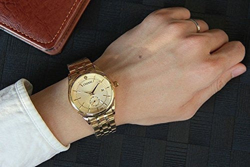 Reloj de pulsera para pareja, de acero inoxidable