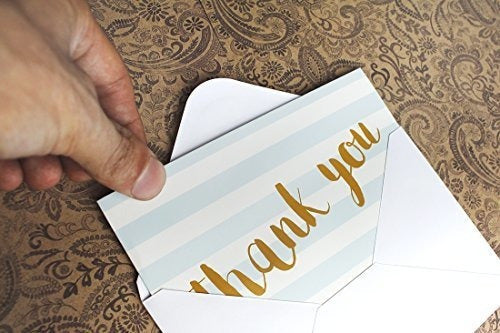 Tarjetas De Agradecimiento: 144 Notas De Agradecimiento