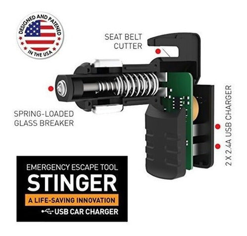 Cargador de auto salva vidas de rescate Ztylus