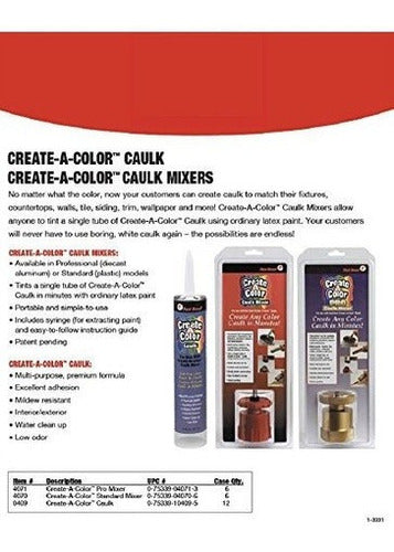 Mezclador De Calafateo Estándar De Plástico Red Devil 4070