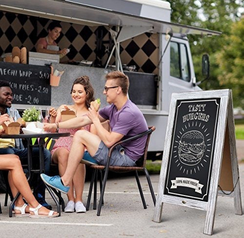 Pizarra de lujo con marco en A Rústico Magnético