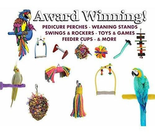 Big Birdie Bow Tie Bird Toy Juguete De Jaula Perfecto