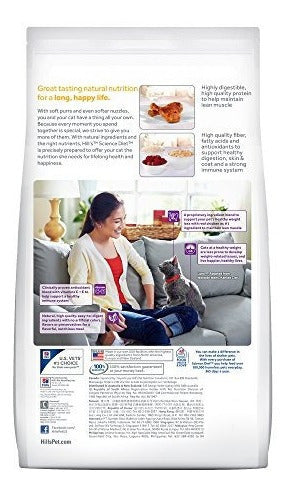 Comida seca para gatos adultos cuidado bucal de pollo