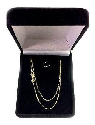 Collar De Cadena De Enlace De Cable De Oro Amarillo De 14 K,