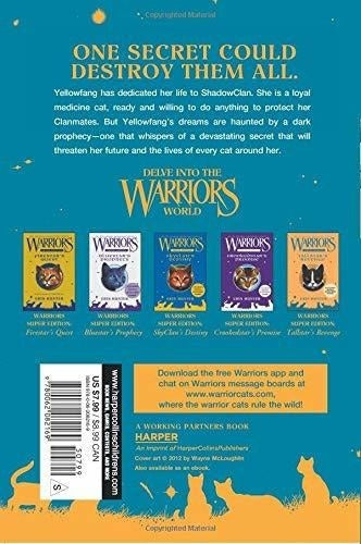 Warriors Super Edition: El secreto de Yellowfang LIBRO