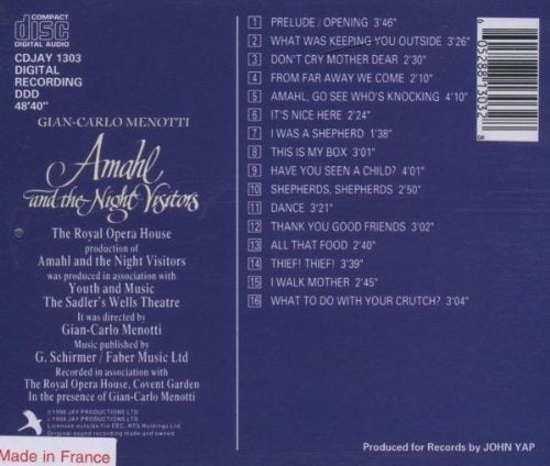 Amahl Y Los Visitantes Nocturnos