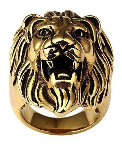 Anillo De Acero Inoxidable Para Hombre De 18 Quilates