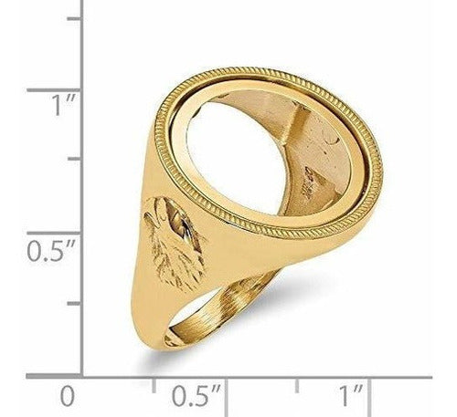 Anillo De Oro Amarillo De 14k 1/10