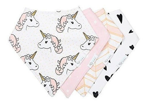 Bandana Baberos Bebé Algodón Reversible e Impermeable