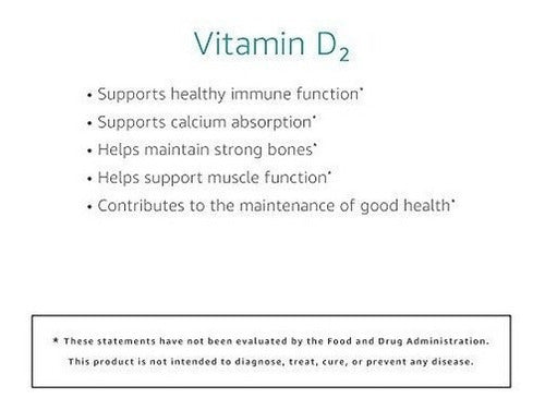 Vitamina D2 2000 Iu, Vegan, 65 Cápsulas,