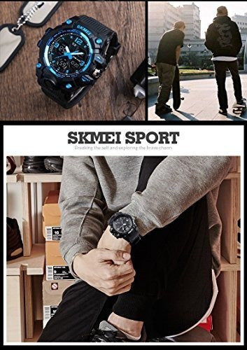 Reloj Analógico Digital A Prueba De Agua Para Hombres