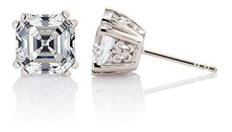 Aretes con adorno cortado con circón Swarovski