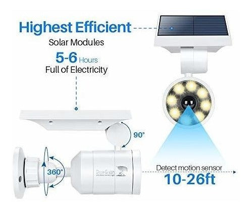 Luces Solares Sensor De Movimiento Exterior Aluminio,