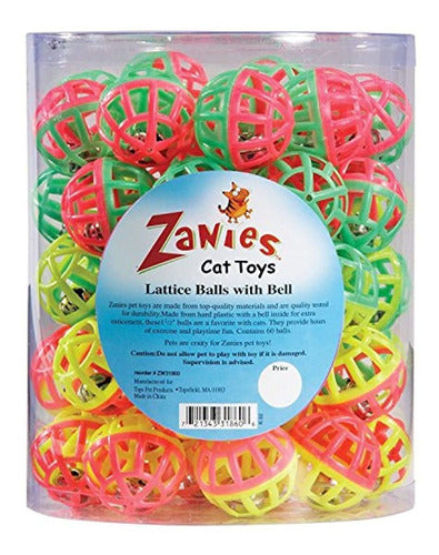 Juguete de plástico entramado bolas para gato