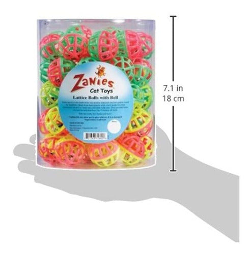 Juguete de plástico entramado bolas para gato