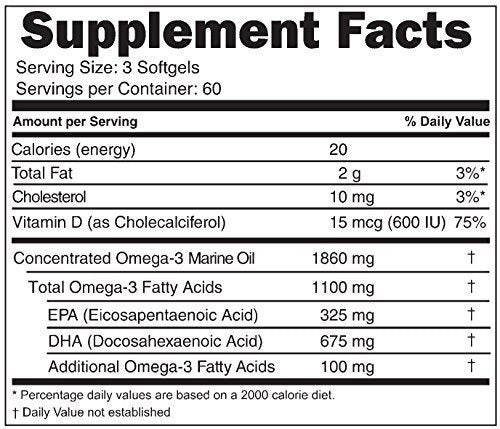 Omega-3 Lemon Minis + Vitamina D3, 1.100 mg de Omega-3