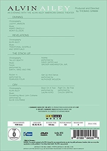 Una Noche Con El Alvin Ailey American Dance Theatre dvd