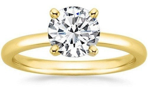 Anillo De Compromiso De Diamantes Con Solitario
