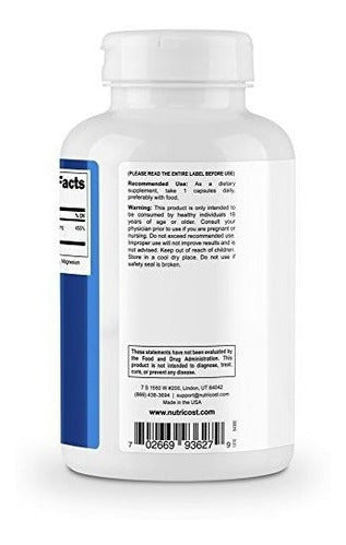 Nutricost Picincinato De Zinc 50 Mg, 240 Cápsulas